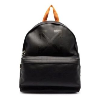 Sac à dos en cuir noir Off-White pour homme