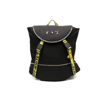 Sac à dos fonctionnel Off-White pour homme, série 21 Logo imprimé, noir