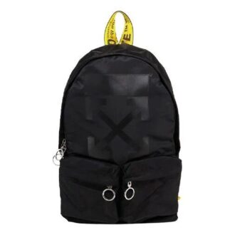 Sac à dos Off-White pour homme, imprimé logo, noir