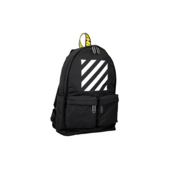 Sac à dos Off-White pour homme, logo et fermeture éclair, noir