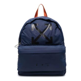 Sac à dos unisexe bleu avec logo imprimé