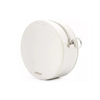 Sac en cuir Off-White Deceleration Stripe Blanc