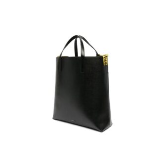 Sac fourre-tout en cuir avec logo « Black »