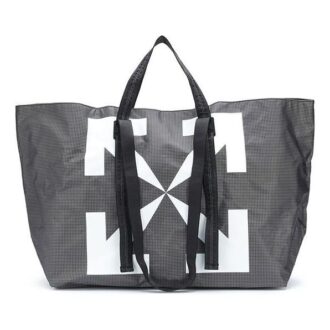 Sac à main Arrow Printing Gris Blanc