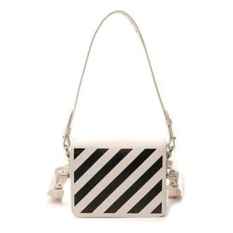 Sac à main en cuir Off-White série 20 Blanc