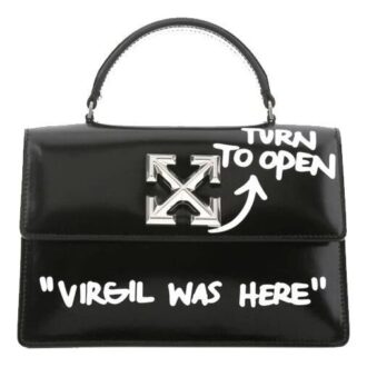 Sac à main Jitney série 1.4 Metallic LOGO Cortex Virgil Graffiti noir