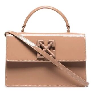 Sac à main Off-White 1.4 Jitney rose, rouge et beige