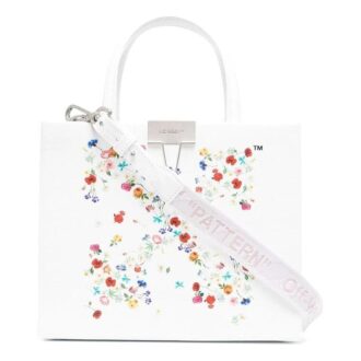Sac à main Off-White à motif de fleurs et de flèches Arrows