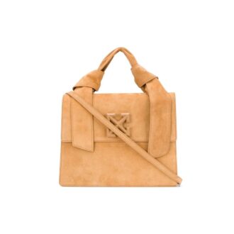 Sac messager en daim Off-White Jitney Jaune