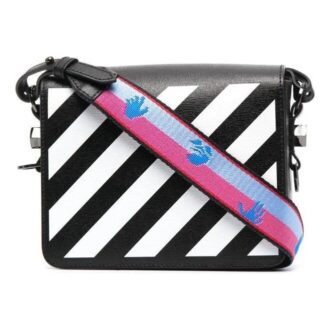 Sac à rabat Off-White Diag « Black White »