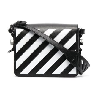 Sac à rabat Off-White Diag « Black White »
