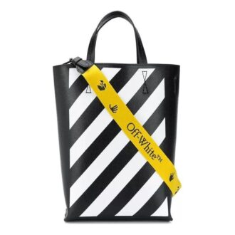 Sac seau décontracté en cuir Off-White Deceleration Noir