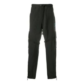 Salopette à poches multiples nouée FW20 pour homme, noire