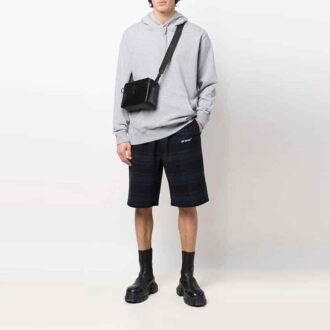 Short à carreaux imprimé motif Arrows SS22 Bleu