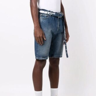 Short décontracté en Denim FW21, coupe ajustée, version bleue