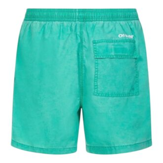 Short de bain Off-White Bounce Off Sunset « Vert »