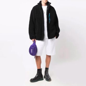 Short de sport mi-long avec logo FW21, version blanche