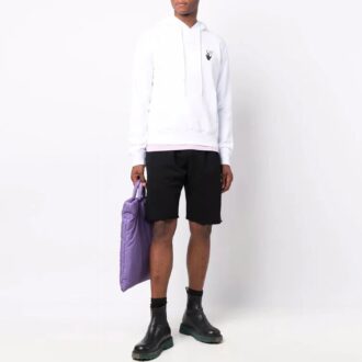 Short de sport rétro FW21 à logo, version slim, noir