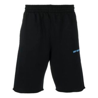 Short droit décontracté à imprimé flèche et logo Off-White pour homme, collection SS22, coupe ample, noir
