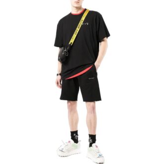 Short droit Ordinary Version avec micro-logo SS22, noir