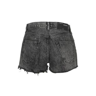 Short en denim noir Off-White Logo Shorts