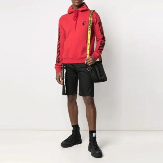 Short mi-long à ceinture Industrial Belt, version noire