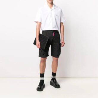 Shorts cargo noir Off-White pour homme SS21 avec logo