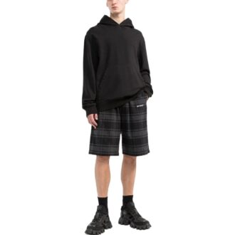 Shorts à carreaux « Noir Gris »