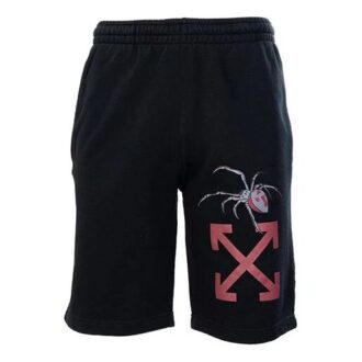 Shorts décontracté avec impression, version standard, noir