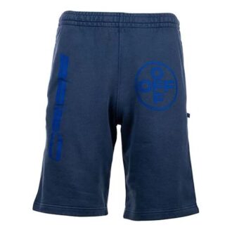 Shorts décontracté avec logo alphabétique, version bleue