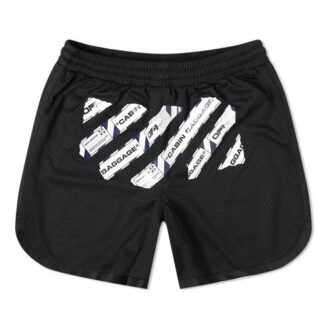 Shorts décontracté en maille à lanières en caoutchouc Off-White pour homme CO VIRGIL ABLOH Noir Shorts décontracté en maille à lanières en caoutchouc Off-White pour homme CO VIRGIL ABLOH Noir