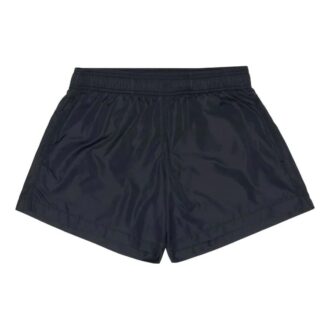 Shorts décontractés droits à taille élastique et logo imprimé Off-White pour homme, collection automne-hiver 2022, version noire Shorts décontractés droits à taille élastique et logo imprimé Off-White pour homme, collection automne-hiver 2022, version noire