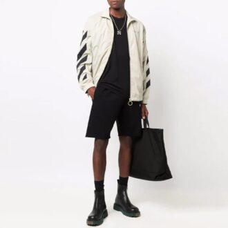 Shorts de sport à motif logo FW21, version noire