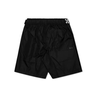 Shorts de sport Off-White pour homme C/O VIRGIL ABLOH avec logo à la taille, noir