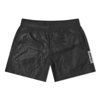 Shorts de ville en caoutchouc avec logo Noir