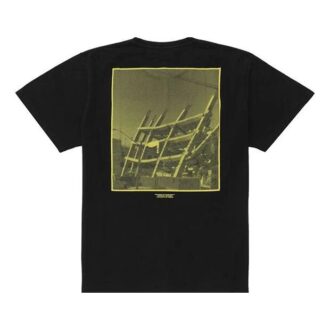 Shorts à manches courtes ample avec imprimé dans le dos, noir