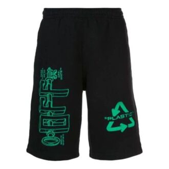 Shorts noirs avec flèche et lettres à l&rsquo;arrière