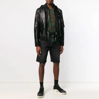 Shorts Off-White pour homme à fermeture éclair, version standard, noir