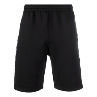Shorts Off-White pour homme FW22, version standard, avec logo sur le côté et taille élastiquée, noir