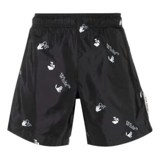 Shorts SS21 avec logo imprimé, noir