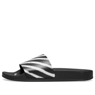 Slider à rayures « Noir Blanc »