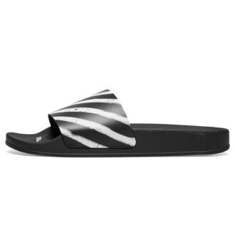 Slider à rayures « Noir Blanc »
