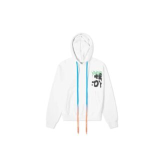 Spray Blurred Oversized pour homme, blanc