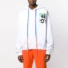 Spray Blurred Oversized pour homme, blanc