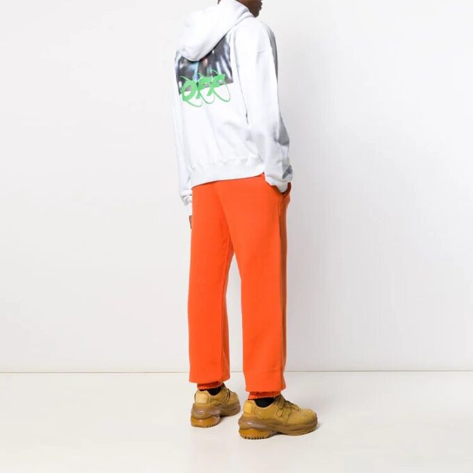 Spray Blurred Oversized pour homme, blanc