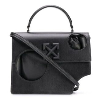 Série en cuir Off-White Jitney 2.8 Sac à bandoulière unique Noir