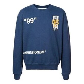 SS19 99 Summer 1863 Sweat-shirt à col rond