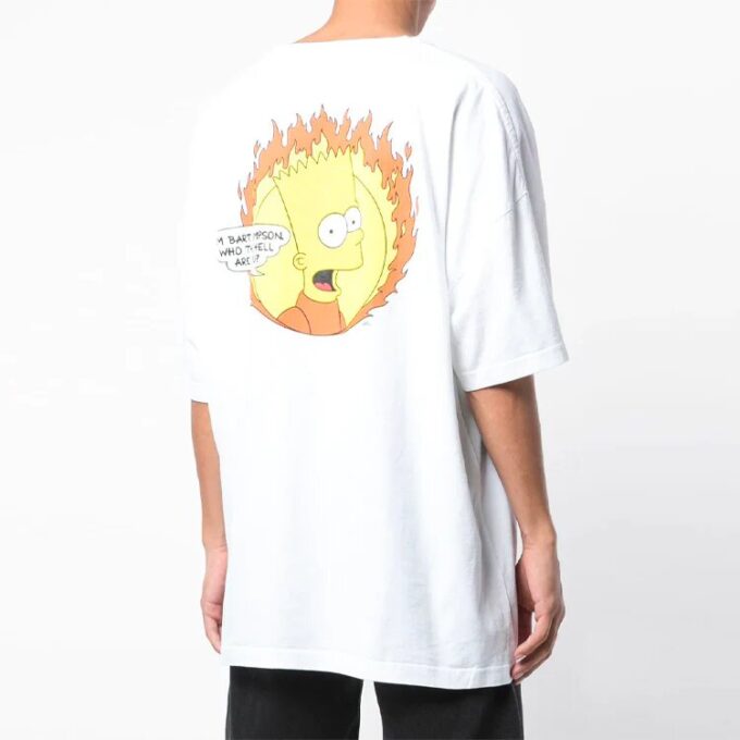 SS19 Adolescent Dos Oversize Hommes Logo