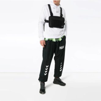 SS19 Imprimé Cordon de serrage Imprimé Coton polaire Homme Blanc