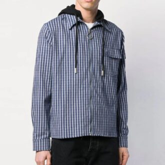 SS19 Polaire zippée Diag pour homme, bleue